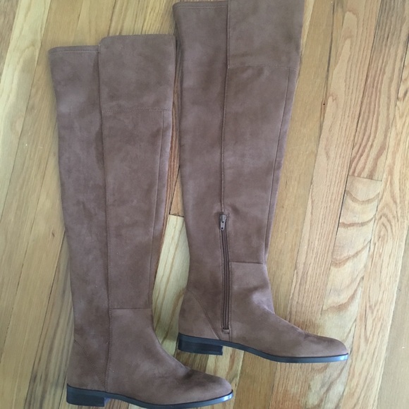 Ann Taylor Carlene Suede Over The Knee Boots - Picture 6 of 8